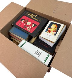 Box Full Of Assorted Old Books