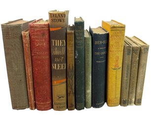 Shelf Of Antique Books 12pc