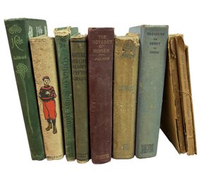 Shelf Of Antique Books 10pc