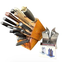 Challenger By Tomner Knife Block And Brod & Taylor Knife Sharpener(K)