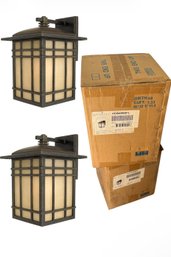 NEW IN BOX Pair Of Outdoor Wall Lanterns (SR)