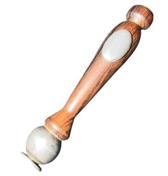 Interesting Sterling Silver & Wooden Object