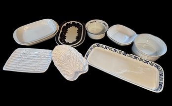 Collection Of Ceramic Serving Dishes And Bakeware Arabia Of Finland, Dansk And More 10pc (K)