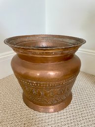 Etched Copper Planter