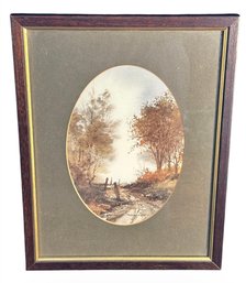 Anthony Waller(1932-) Signed Twists And Turns Framed Lithograph (LR)