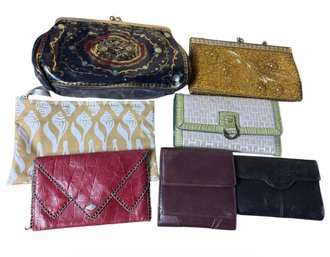 Tommy Hilfiger, Etienne Aigner & Other Assorted Small Bags & Wallets 7pc (BR2)