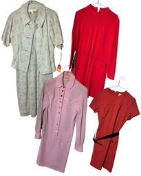 David Smith, Leader Baker & Other Vintage Ladies Dresses 4pc (BR2)