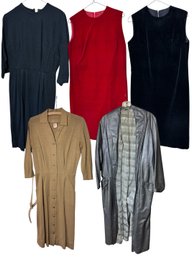 Lynbrook, Sears & Other Vintage Dresses 5pc (BR2)