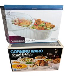 Corning Ware French White Oven Casserole Dish Set (BR2)