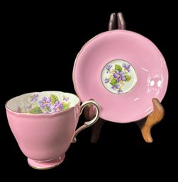 Paragon Pink Floral Tea Cup And Saucer