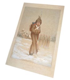 Russie 1863 Infanterie De Ligne Lithograph
