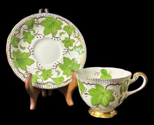 Royal Chelsea Leafy Tea Cup And Saucer