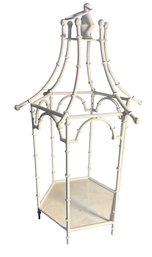 Regency Metal Bamboo Candle Lantern Holder
