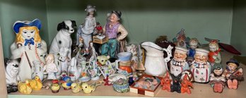 Shelf Full Of Knick Knacks & Figurines (BR2)