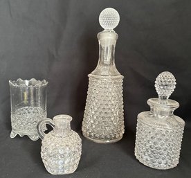 4 Pieces Hobnail Glass (gbm1)