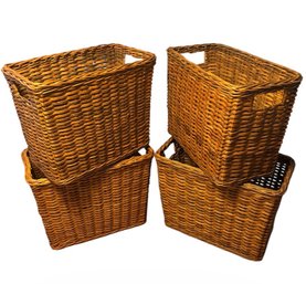 Woven Storage Baskets 4pc (BR1)