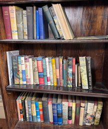 Three Shelves Full Of Assorted Old Books & Novels (H2)