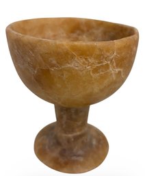 Carved Stone Pedestal Chalice (BR1)