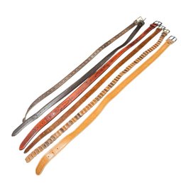Mens Genuine Leather Belts 6pc