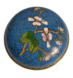 Chinese Cloisonne Round Trinket Box (BR1)