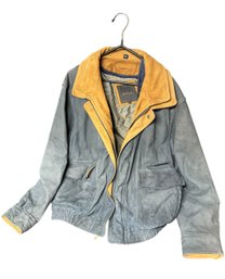 Excelled Mens Leather Jacket Size Large