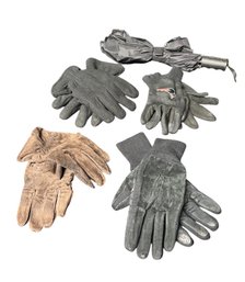 Mens Winter Gloves 4 Pairs & Folding Umbrella