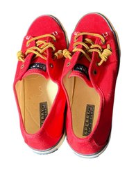 Sperry Top-sider Red Shoes Size Womens 8