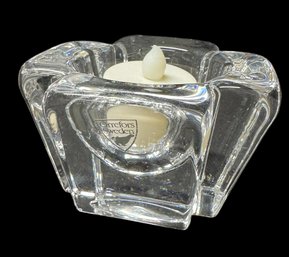 Orrefors Swedish Crystal Tea Light Candle Holder