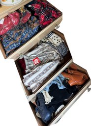 Three Drawers Full Of Assorted Womens Clothing (BR2)