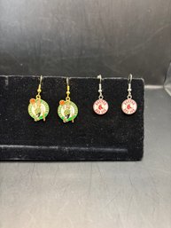 Show Your Boston Pride!-celtics And Red Sox Earrings!