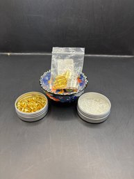 Jewelry Backings, Magnetic Clasps Snd Jewelry Dish