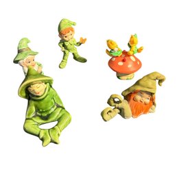 Irish Leprechaun Figurine Set 5 Pc