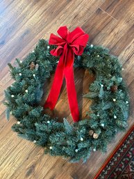 Light Up Christmas Wreath (A)
