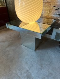 Pair If Glass End Tables (SL)