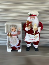 Santa Clause And Ms. Claus Outdoor Christmas Decorations (E)