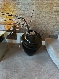 Black Vase With Branch (SL)