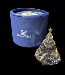 Swarovski Crystal Christmas Tree Figurine In Original Box
