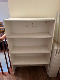 White Bookcase, Sold As Is (A)