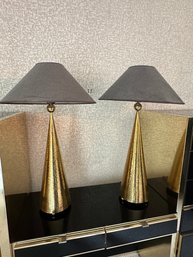 Pair Of Brass Lamps (MB)