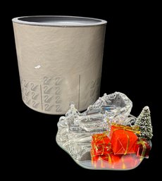 Swarovski Crystal Santas Sleigh Figurine In Original Box