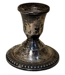 Sterling Silver Weighted Candle Holder (DR)
