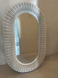White Wicker Mirror (BA)