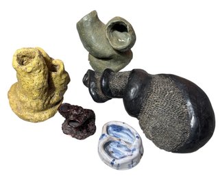 Signed Handmade Pottery 5pc (BS)