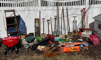 Outdoor Garden Tools & Lawncare Items Large Assortment (G)