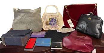 Purses, Hand Bags & Wallets 12pc (dR)