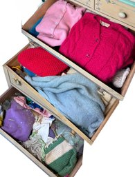 Three Drawers Full Of Vintage Womens Sweaters, Italian Mohair Etc (BR3)