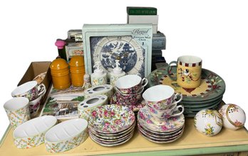 Teacups, Lenox Plates, Bathroom Decor & Assorted Ceramics (BR3)