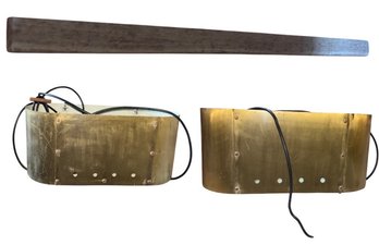 MCM Belgian Unique Metal And Wooden Light Fixture (BR1)