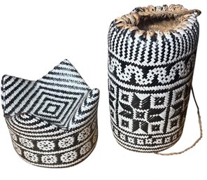 Indonesian Woven Backpack And Basket (BLR)