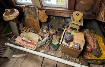 Books, Ceramics & Assorted Items Attic Center Contents (A)